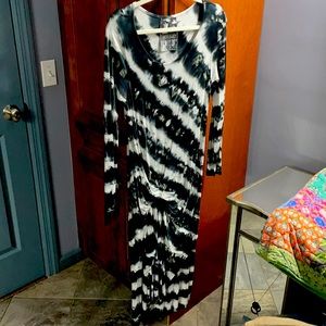Young Fabulous & Broke tie dye maxi dress. Size M